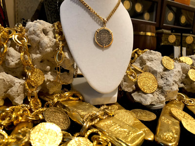 Spain 1 Reales 1730 14kt Bezel Pirate Gold Coins Treasure Necklace Jewelry 8