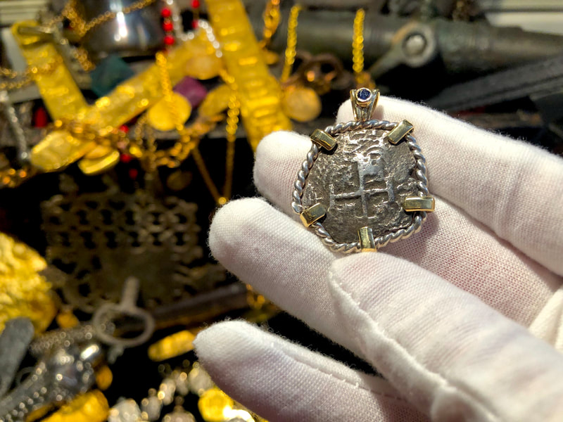 Bolivia 4 Reales 1739 "From La Luz 1752 Shipwreck" Pendant 2