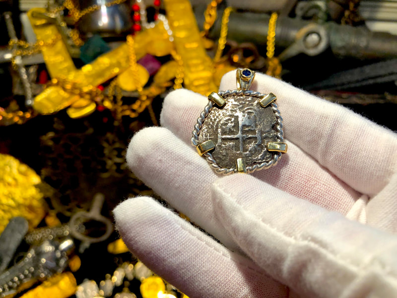 Bolivia 4 Reales 1739 "From La Luz 1752 Shipwreck" Pendant 3