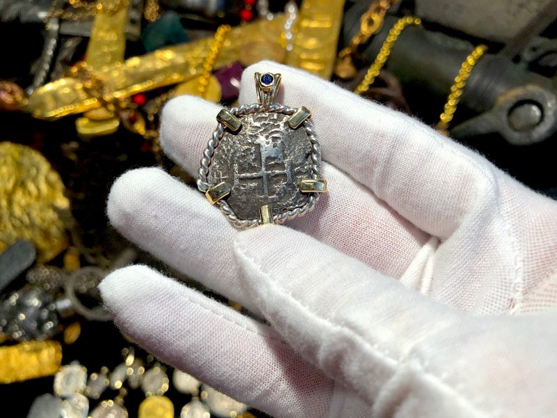 Bolivia 4 Reales 1739 "From La Luz 1752 Shipwreck" Pendant 4