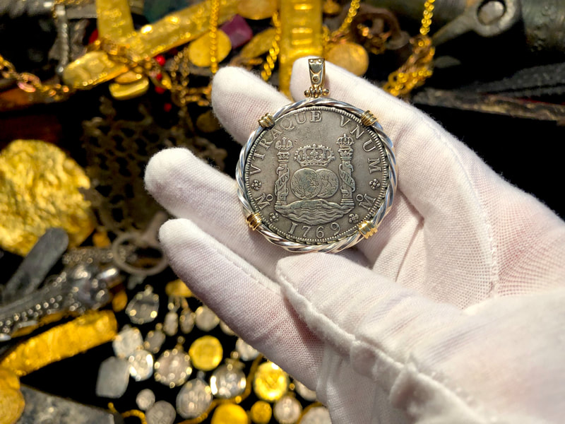 Mexico 8 Reales 1769 "Dated" Pillar Dollar Jewelry Treasure 2