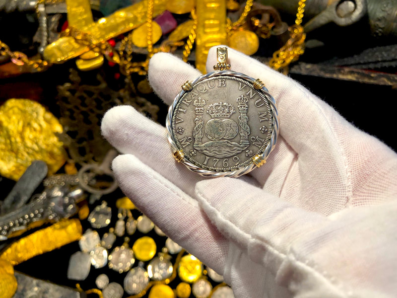 Mexico 8 Reales 1769 "Dated" Pillar Dollar Jewelry Treasure 3