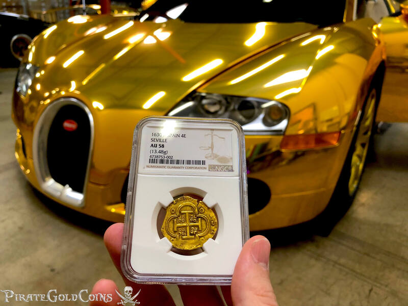 Spain 4 Escudos 1630 "Dated" NGC 58 9