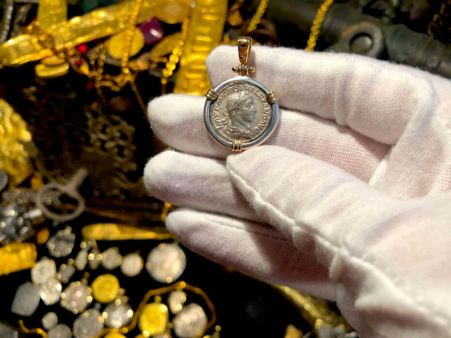 Roman Empire 222-235AD "Severus" Ancient Pendant
