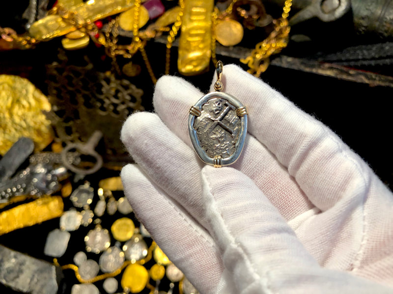 Peru 1 Real 1734 "Princess Louisa 1743 Shipwreck" Treasure Jewelry 3