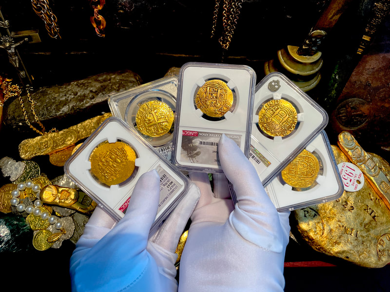 Mexico 8 Escudos Full Date 1713 "From 1715 Fleet Shipwreck" NGC 63 14