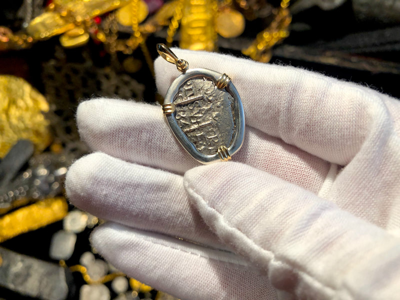 Peru 1 Real 1734 "Princess Louisa 1743 Shipwreck" Treasure Jewelry 5