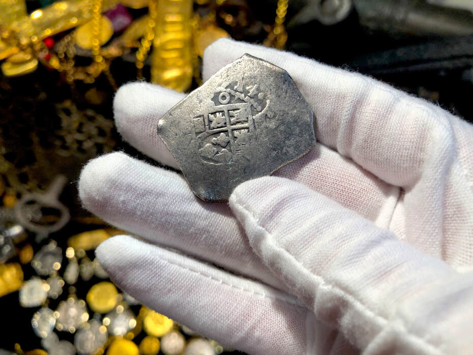 Mexico 8 Reales 1714 "from Fleet Shipwreck" with Fisher Tags
