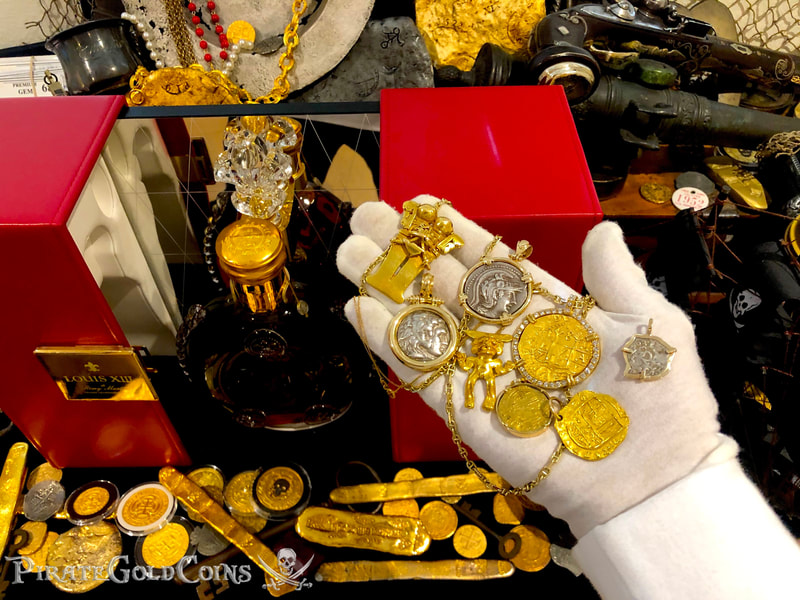 Peru 8 Escudos 1711 from the Fleet Shipwreck with Diamond Gold Bezel! 23