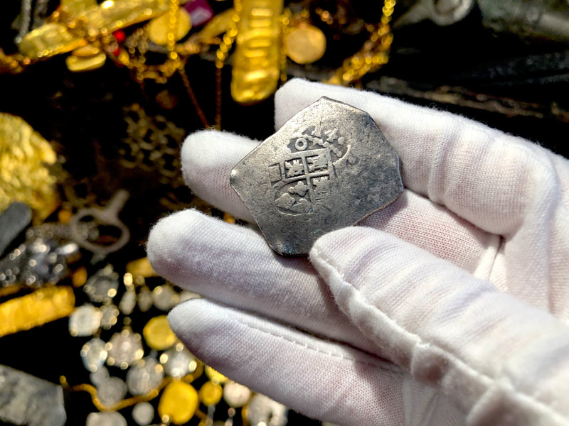 Mexico 8 Reales 1714 "from Fleet Shipwreck" with Fisher Tags 2