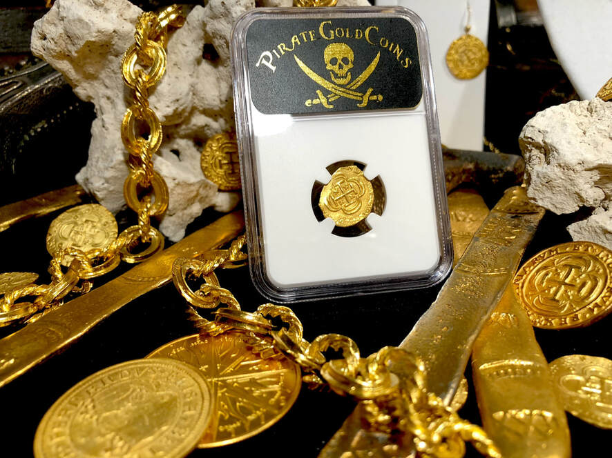 Mexico 1 Escudo 1712-13 "1715 Fleet Shipwreck" NGC 63 Pirate Gold Coins