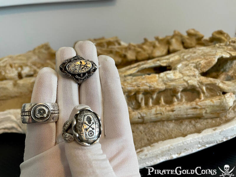 18th Century Georgian Ring Skeleton at Tomb "RIP" w/ Snakes 2