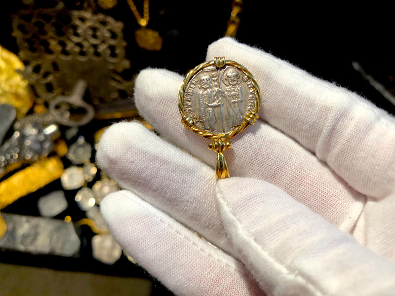 Italy "Jesus Christ" 1229-1249AD Twisted Bezel 18kt Gold 7