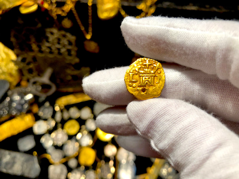Peru 1 Escudo 1736 Pirate Gold Coins Treasure Jewelry 2