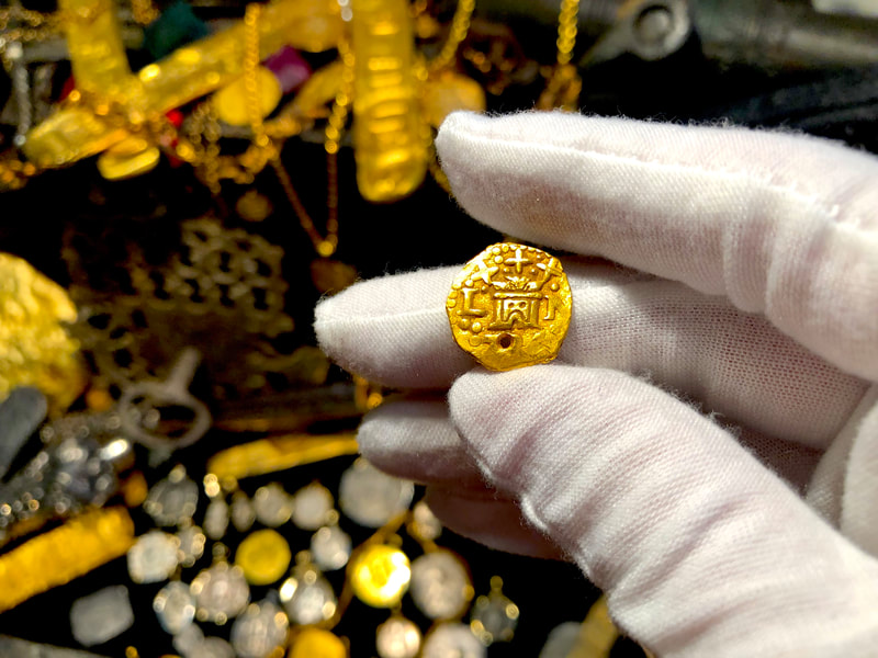 Peru 1 Escudo 1736 Pirate Gold Coins Treasure Jewelry 6