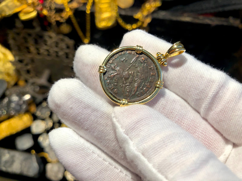 Roman Empire 337-361AD "Constantine II" Ancient Pendant 4