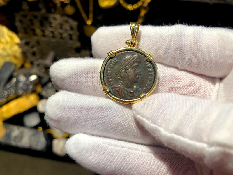 Roman Empire 337-361AD "Constantine II" Ancient Pendant 9