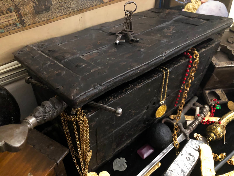 Armada Treasure Chest Dated 1628 Nuremberg Pirate Gold Coins 6