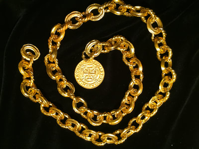 Money Chain 22kt Gold Electroplated  "Atocha Museum Quality" Money Chain Gold Electroplated "Atocha Museum Quality" Shipwreck Treasure Jewelry Coin 5