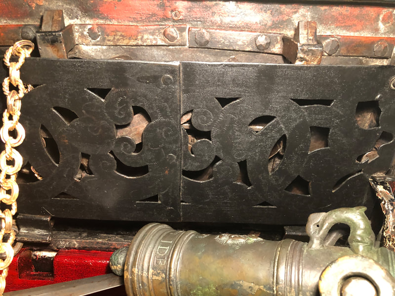 Armada Treasure Chest Dated 1628 Nuremberg Pirate Gold Coins 8