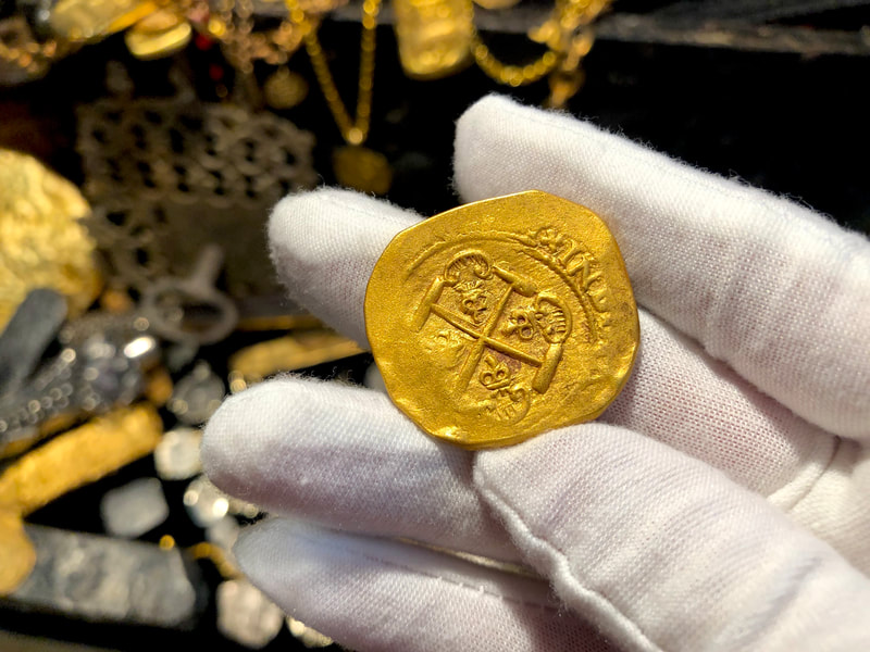 Mexico 1 Escudo 1711 "Dated" from 1715 Fleet Shipwreck RAW 7