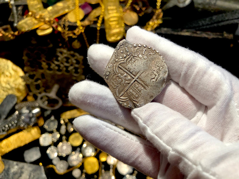 Bolivia 8 Reales Dated 1618 from Atocha 1622 Shipwreck w/ Fisher Tag 3