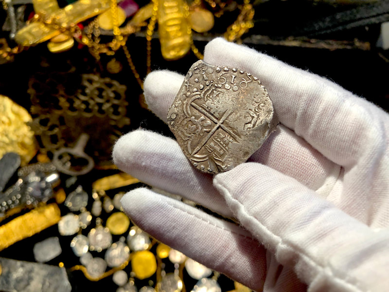 Bolivia 8 Reales Dated 1618 from Atocha 1622 Shipwreck w/ Fisher Tag 4