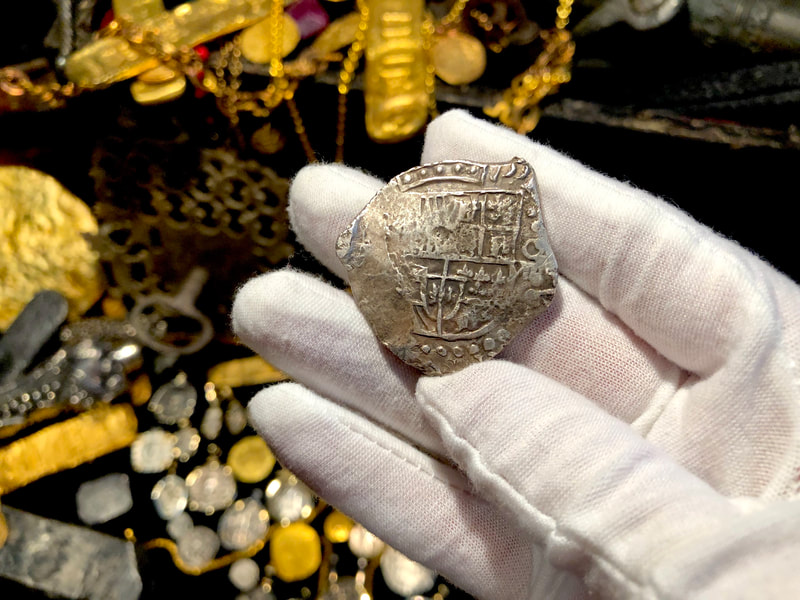 Bolivia 8 Reales Dated 1618 from Atocha 1622 Shipwreck w/ Fisher Tag 6