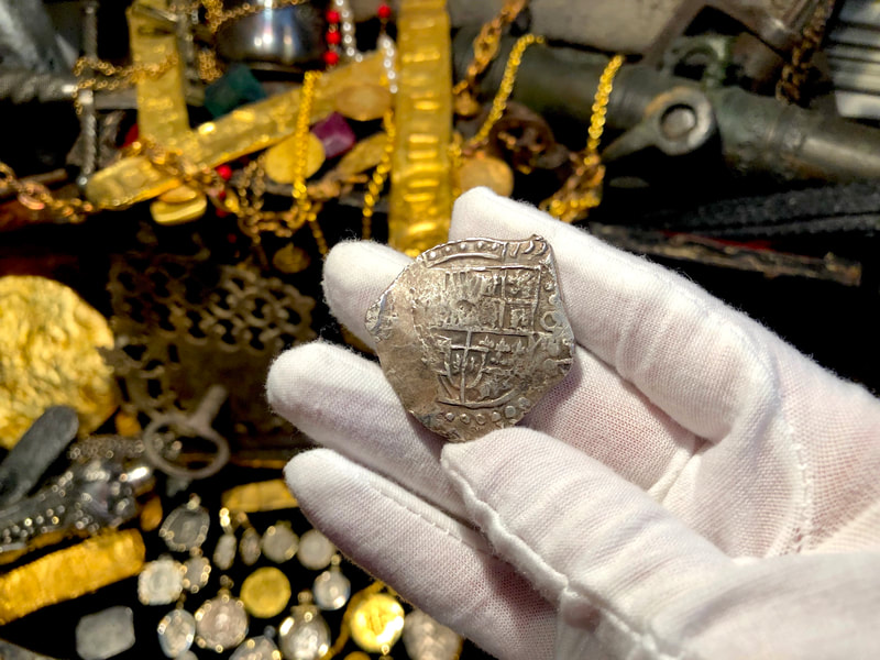 Bolivia 8 Reales Dated 1618 from Atocha 1622 Shipwreck w/ Fisher Tag 7