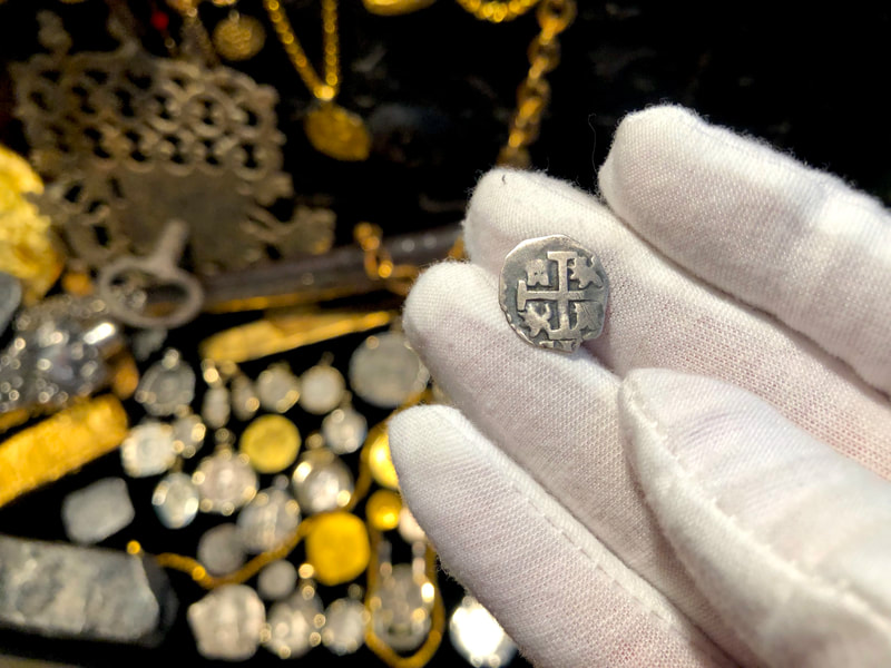 Peru 1/2 Real "Dated" 1717 RAW Pirate Gold Coins Treasure 5