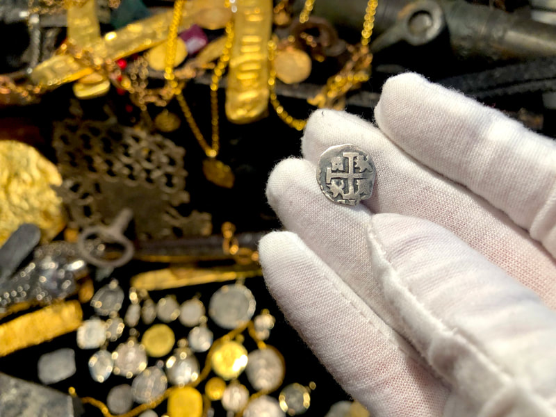 Peru 1/2 Real "Dated" 1717 RAW Pirate Gold Coins Treasure 6