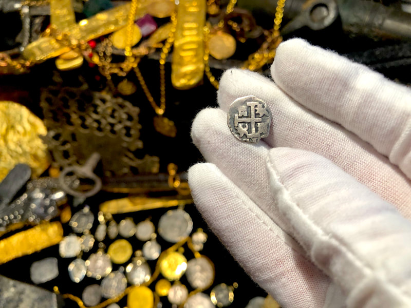 Peru 1/2 Real "Dated" 1717 RAW Pirate Gold Coins Treasure 7