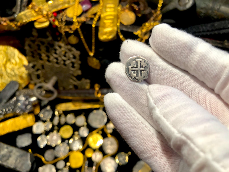 Peru 1/2 Real "Dated" 1717 RAW Pirate Gold Coins Treasure 8