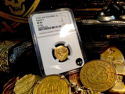 Colombia  1722 - 32 "Only 2 Known - Tied Finest"  NGC 45 2