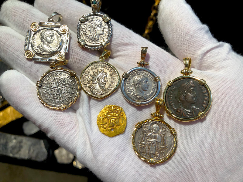 Roman Empire "Postumus" 262/265AD 18kt Gold Bezel 13