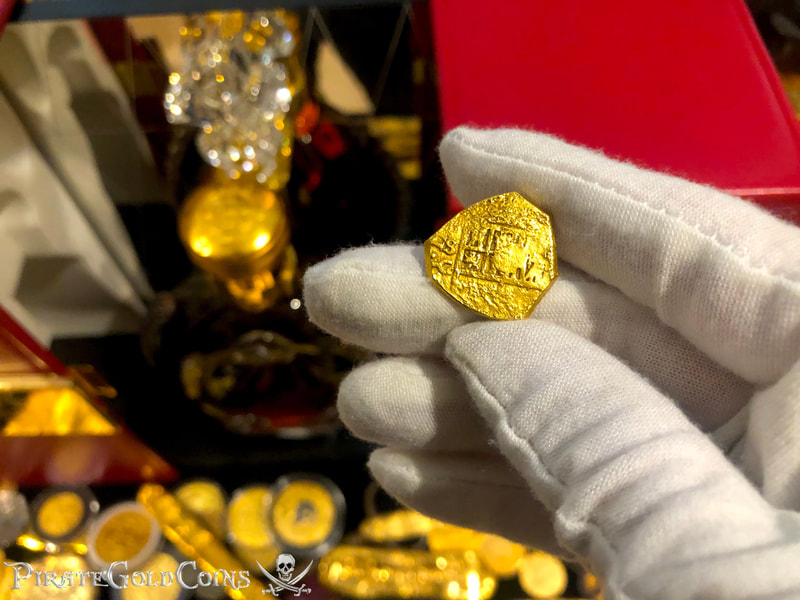 Spain 2 Escudos 1618 "Dated" RAW Pirate Gold Coins 3