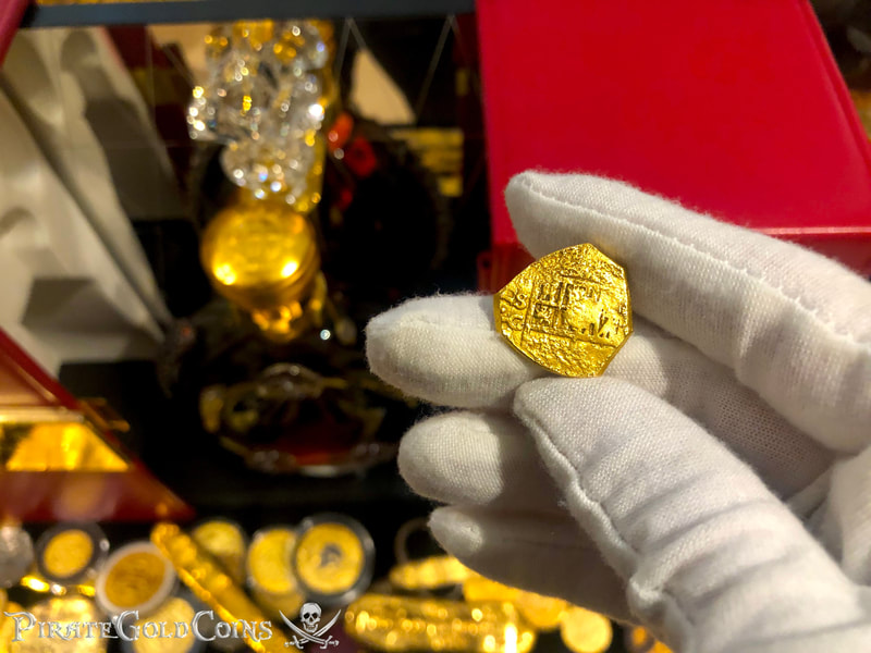 Spain 2 Escudos 1618 "Dated" RAW Pirate Gold Coins 4