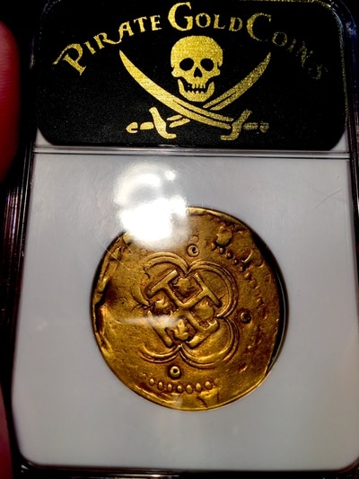 Spain  4 Escudos  1556-98  "Largest Denom for Philip II"  NGC 25 8