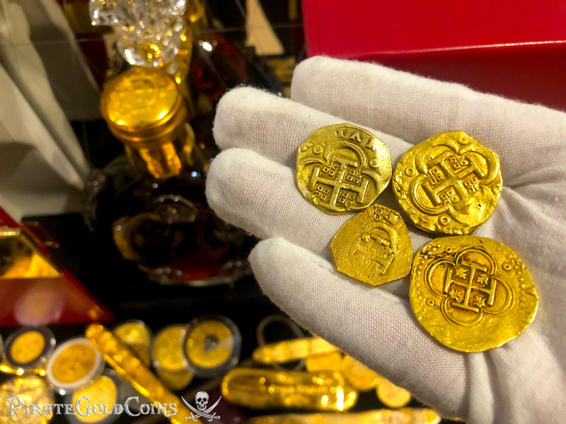 Spain 2 Escudos 1618 "Dated" RAW Pirate Gold Coins 9