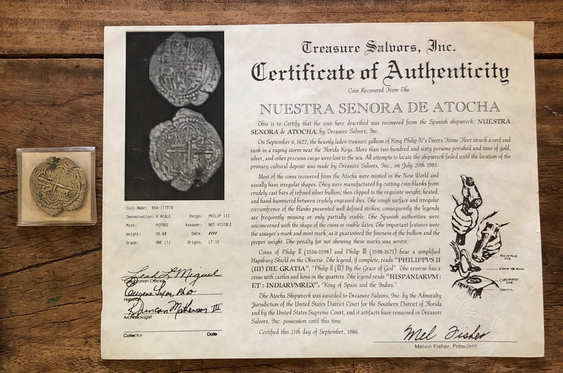 Bolivia 8 Reales ND "Atocha 1622 Shipwreck" w/ COA 2