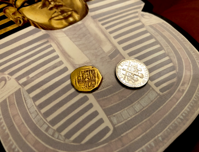 Spain 2 Escudos 1556-98 Raw Pirate Gold Treasure Coin Doubloon 11