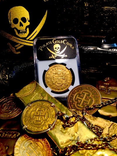 Spain  8 Escudos  1701  "Only 2 Known"  NGC 62 5