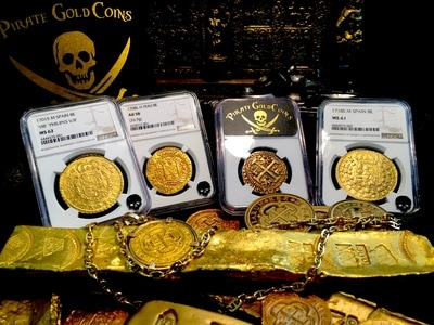 Spain  8 Escudos  1718  "Only 1 Known"  NGC 61  Gold Doubloon 3