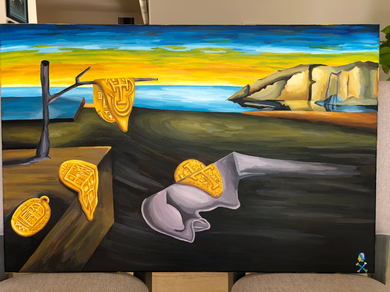 Treasure Paintings by JR Bissell: A Pirate Rendition of Salvador Dali 18