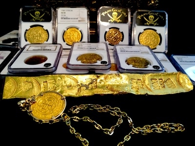 ​ATOCHA GOLD TREASURE BAR 1622 “EN RADA” 889 gm/ 31.3 Oz from Mel Fisher 1985 Salvage w/ COA! 9