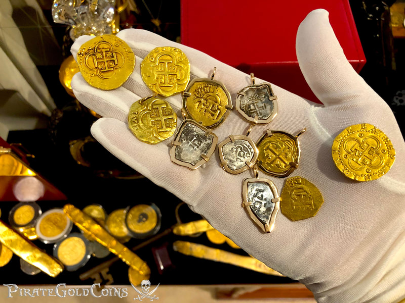 Spain 2 Escudos 1617 "Dated!" in 18kt Bezel Pirate Gold Coins Treasure Jewelry 5