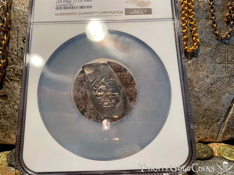 Mexico 8 Reales Dated 1715! "From 1715 Plate Fleet Shipwreck" NGC XF 18
