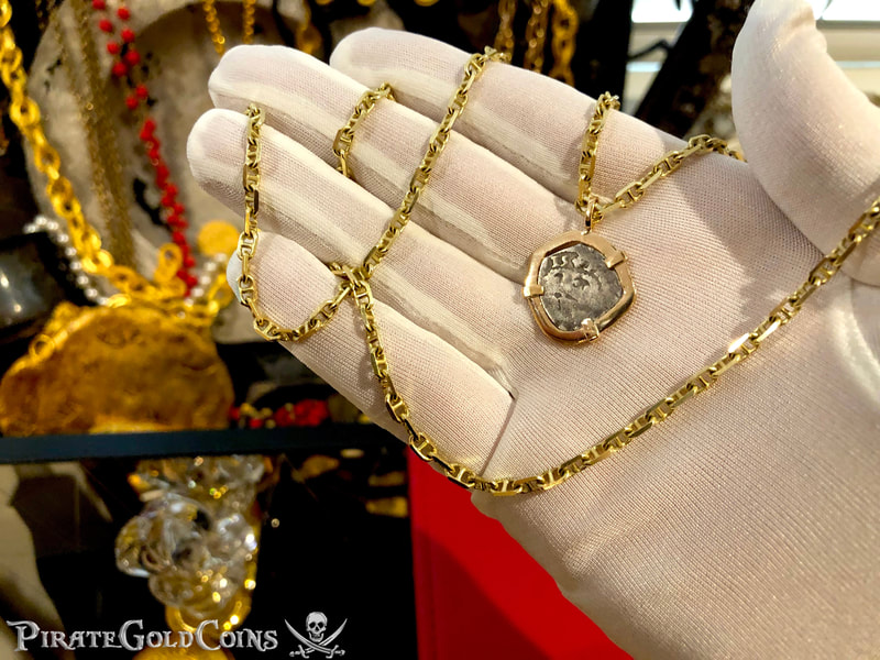 Mexico 1/2 Real 1715 "Dated! Year of the Fleet!!" 18kt Bezel 5