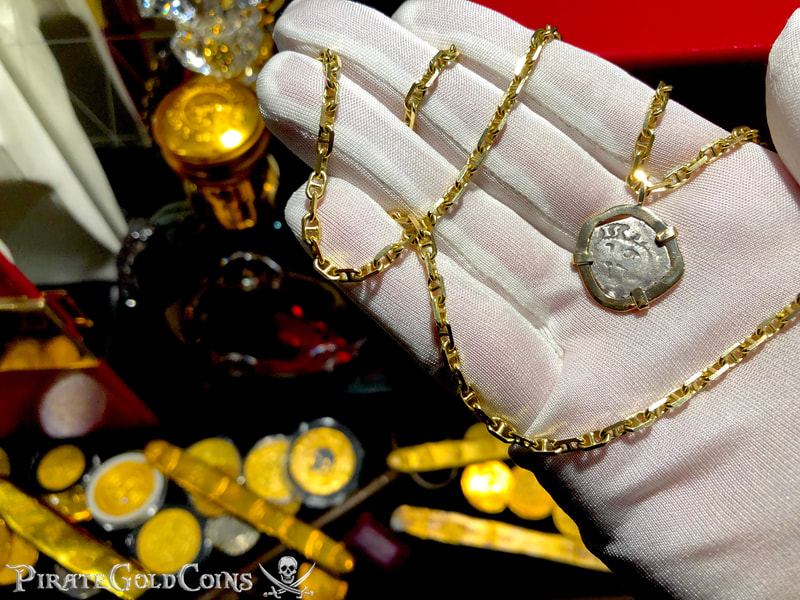 Mexico 1/2 Real 1715 "Dated! Year of the Fleet!!" 18kt Bezel 7