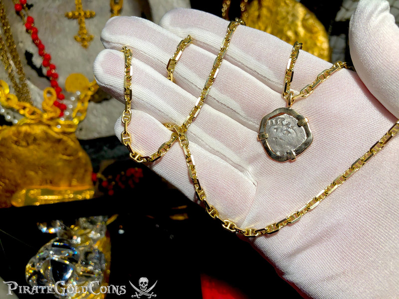 Mexico 1/2 Real 1715 "Dated! Year of the Fleet!!" 18kt Bezel 16